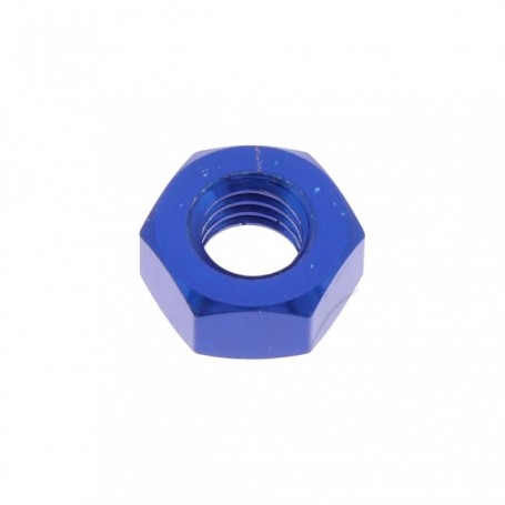 Ecrou Hexagonal en Aluminium 7075 M8 x (1.25mm) Anodisé Bleu