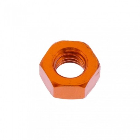 Ecrou Hexagonal en Aluminium 7075 M8 x (1.25mm)Anodisé Orange