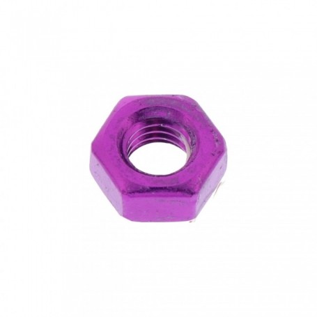 Ecrou Hexagonal en Aluminium 7075 M8 x (1.25mm)Anodisé Violet