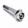 Vis a tete Hexagonale a Bride en Acier Inoxydable M10 x (1.25mm) x 80mm Poli Miroir