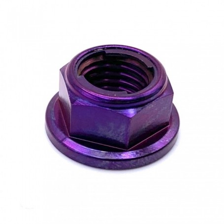Ecrou Hexagonal Frein Metal en Titane M10 x (1.25mm) Violet