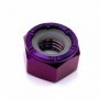 Ecrou Hexagonal Nylstop en Titane M3 x (0.50mm) - DIN 985 Violet